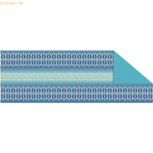 Ludwig Bähr Tonkarton 220g/qm 23x33cm VE=5 Bogen Bordüren türkis