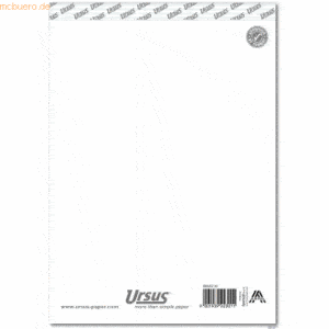 Ursus Notizblock A5 blanko 60g/qm 48 Blatt