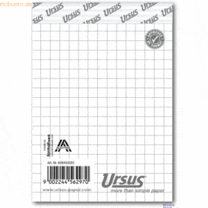 Ursus Notizblock A7 blanko 60g/qm 48 Blatt