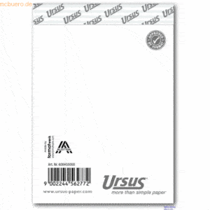 Ursus Notizblock A7 kariert 60g/qm 48 Blatt