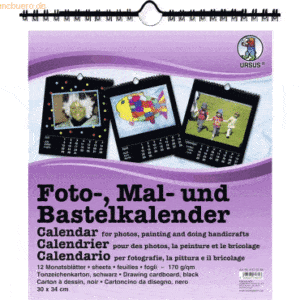 5 x Ludwig Bähr Fotokalender 30x34cm schwarz