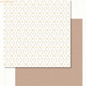 Ludwig Bähr Scrapbook Paper Classic Christmas creme/braun12x12 Zoll VE