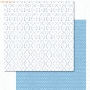 Ludwig Bähr Scrapbook Paper Classic Christmas blau/braun12x12 Zoll VE=