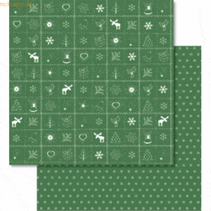 Ludwig Bähr Scrapbook Paper Country Christmas 12x12 Zoll VE=5 Blatt gr