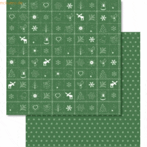 Ludwig Bähr Scrapbook Paper Country Christmas12x12 Zoll VE=25 Blatt gr