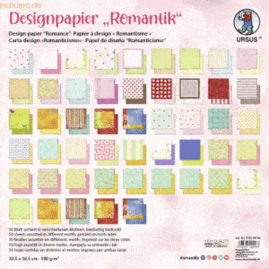 Ludwig Bähr Designpapier Romantik 190g/qm 30