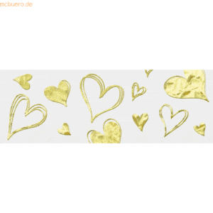 Ludwig Bähr Transparentpapier Golden style 115g/qm A4 VE=5 Blatt Herze