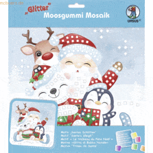 Ludwig Bähr Moosgummi Mosaik Glitter Santas Schlitten