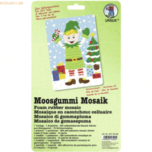 Ludwig Bähr Moosgummi Mosaik Weihnachtself