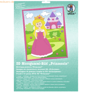 Ludwig Bähr Moosgummi-Bild 3D Prinzessin