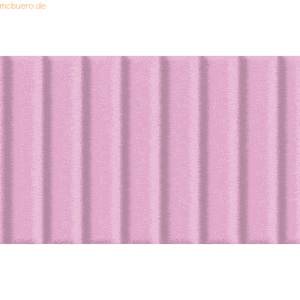 10 x Ludwig Bähr Bastelwellpappe 260g/qm 50x70cm rosa