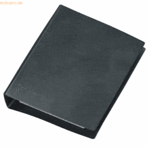 10 x Veloflex Taschenringbuch A6 13mm 4 Ringe schwarz