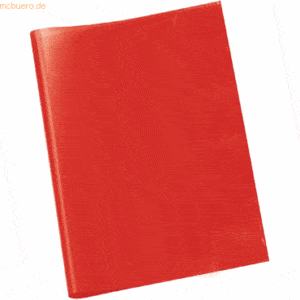 25 x Veloflex Hefthülle A5 PP rot transparent