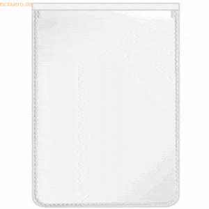 100 x Veloflex Ausweishülle 66x90mm transparent