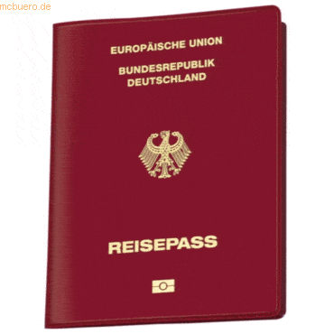 Veloflex Reisepasshülle Document Safe mit Abschirmfolie 100x135mm rot