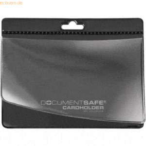 Veloflex Document Safe Cardholder 95x75mm PVC matt schwarz