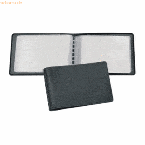 10 x Veloflex Kreditkartenmappe 76x110mm für 14 Karten schwarz