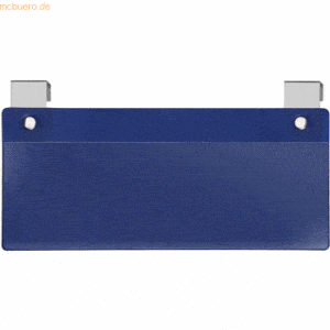 10 x Veloflex Etikettenhalter für Kleinladungsträger 212x80mm blau