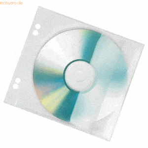100 x Veloflex CD Hüllen für 1 CD transparent