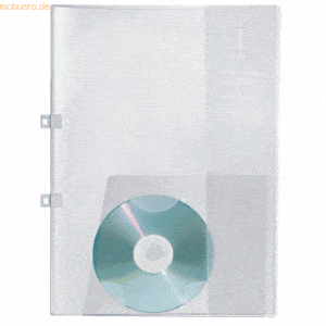 25 x Veloflex Angebotsmappe A4 mit CD-Fach transparent