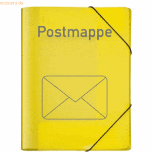 6 x Veloflex Postmappe A4 PP gelb