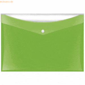 6 x Veloflex Sammeltaschen A4 grün mit zusätzlicher Tasche