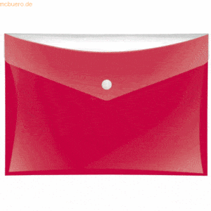 6 x Veloflex Sammeltaschen A5 rot mit zusätzlicher Tasche