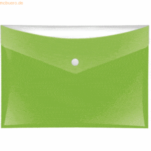 6 x Veloflex Sammeltaschen A5 grün mit zusätzlicher Tasche