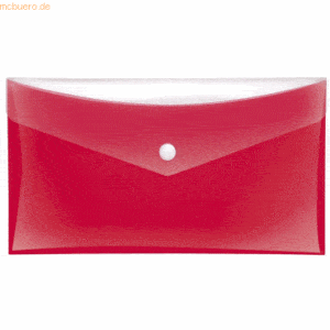 6 x Veloflex Sammeltaschen DIN lang rot mit zusätzlicher Tasche