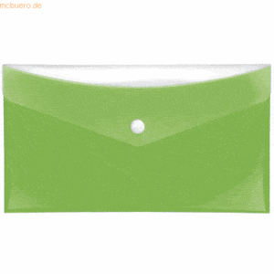 6 x Veloflex Sammeltaschen DIN lang grün mit zusätzlicher Tasche