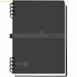 5 x Veloflex Adressbuch A5 schwarz 12-teiliges Register mit 72 Einlege