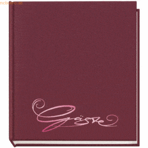 Veloflex Gästebuch Classic 205x240mm 144 Seiten aubergine