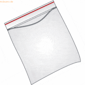 100 x Veloflex Schnellverschlussbeutel 100x150mm PE transparent