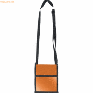 6 x Veloflex Brustbeutel Velocolor aus Polyester orange