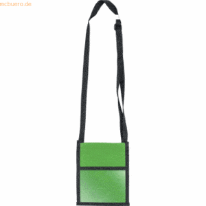 6 x Veloflex Brustbeutel Velocolor aus Polyester grün