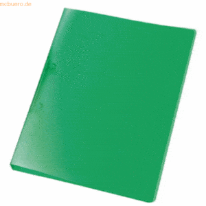 25 x Veloflex Ringbuch A4 Propyglass 15mm 2 Ringe grün