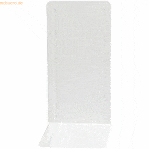 Wedo Buchstützen Metall 14x12x14cm weiß