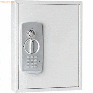 Wedo Schlüsselschrank 21 Schlüssel mit Zahlencode + 2 Schlüssel lichtg