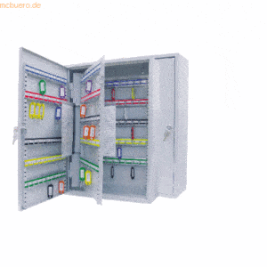 Wedo Schlüsselschrank 150 Haken lichtgrau