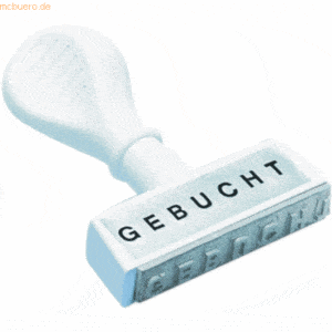 Wedo Textstempel -Gebucht-