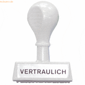 Wedo Textstempel -Vertraulich-