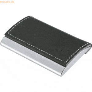 Wedo Visitenkartenbox für Karten 95x60 mm schwarz/chrom