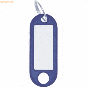 Wedo Schlüsselanhänger mit Ring 18mm VE=10 Stück blau