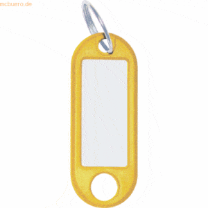 Wedo Schlüsselanhänger mit Ring 18mm gelb
