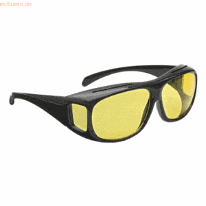 12 x Wedo Nachtsicht-Überziehbrille Polarized schwarz gelb getönt
