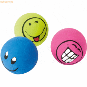 Wedo Radierer Smile Face 3 Motive farbig sortiert