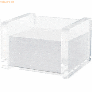 Wedo Zettelbox Cristallic Acryl grfüllt glasklar