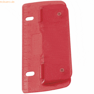 Wedo Taschenlocher 8cm Kunststoff rot