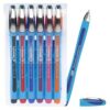 6 Schneider Kugelschreiber Slider Memo blau Schreibfarbe farbsortiert