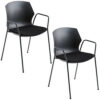 2 Mayer Stapelstühle myPRIMO 2511 17 01 A 26 397 schwarz Stoff